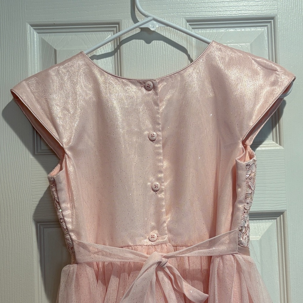 Jona Michelle Girl’s Pink Party Dress - Size 12 - Picture 7 of 16